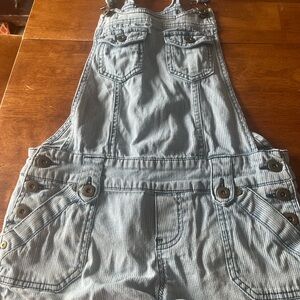 2.1 Denim Blue Striped Overalls